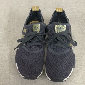 Adidas Black and Gold Sneakers